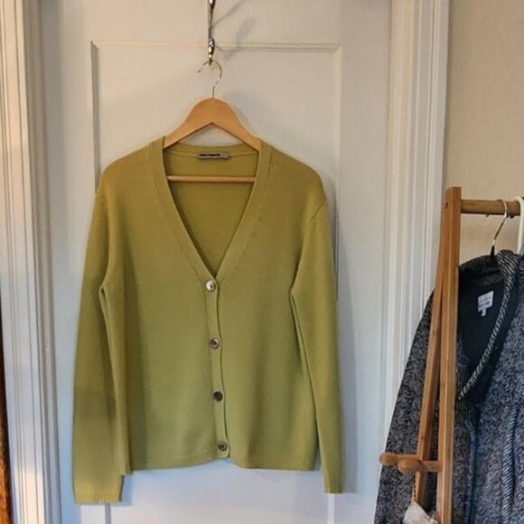 John Patrick pale green cardigan, "as is" - Picture 1 of 8